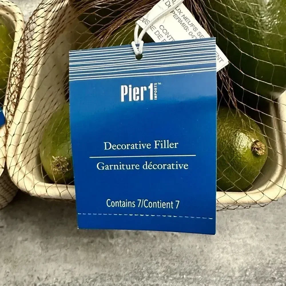 Pier 1   14 PCS Artificial Fruits Assorted Lifelike Fake Decorative Limes l